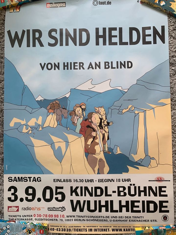 Wir sind Helden - Von hier an blind, Promoplakat in Berlin