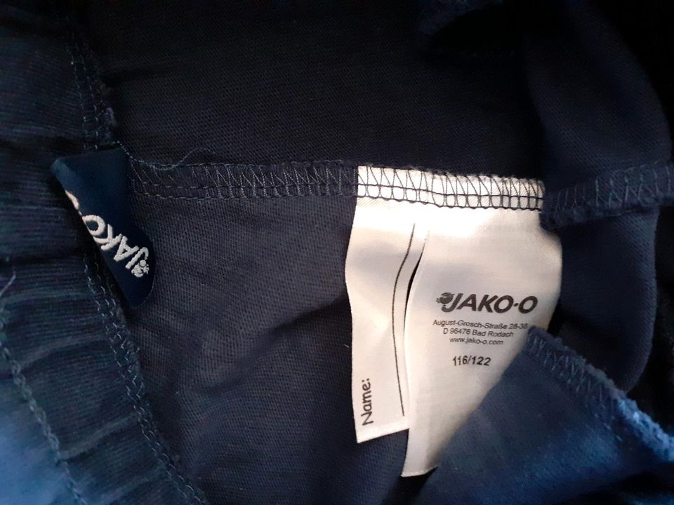 Sporthose/-Shorts v. 'JAKO-O ' aus Baumwolle Gr. 116/122 in Eime