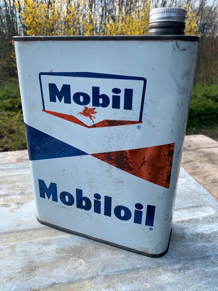 Mobiloil Öldose 60er Jahre Pegasus Vespa Harley Scooter Deko Loft in Korschenbroich