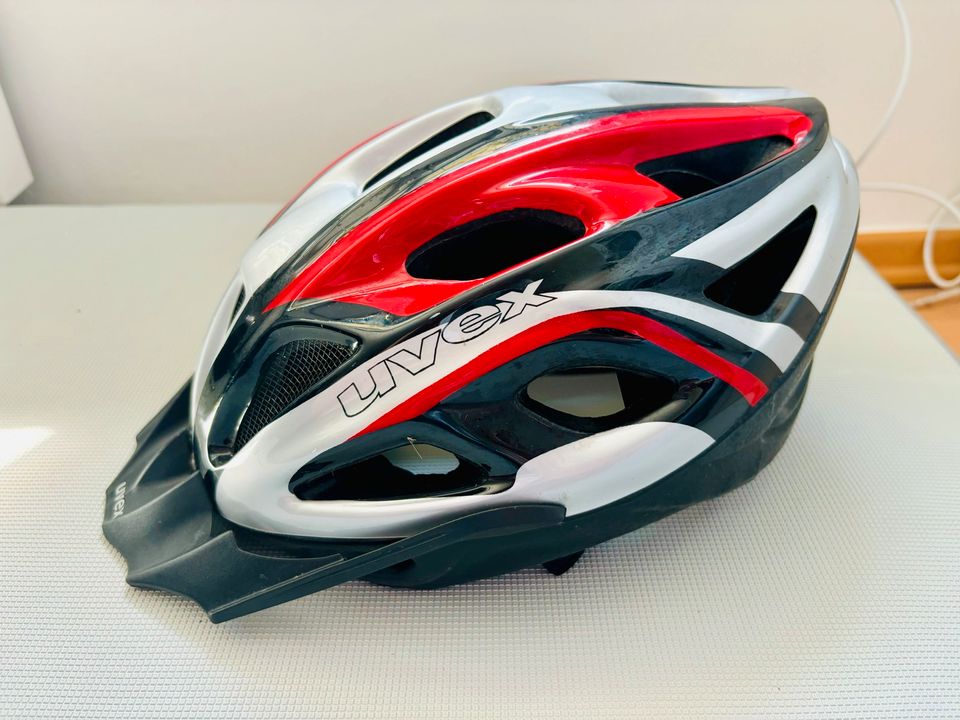 Uvex Fahrradhelm Erwachsene rot schwarz 55-60cm in Köln