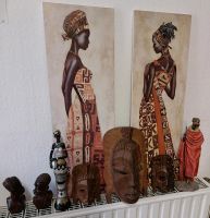 Afrikanische Bilder, Figuren, Holzmasken und Holzbüsten Brandenburg - Treuenbrietzen Vorschau