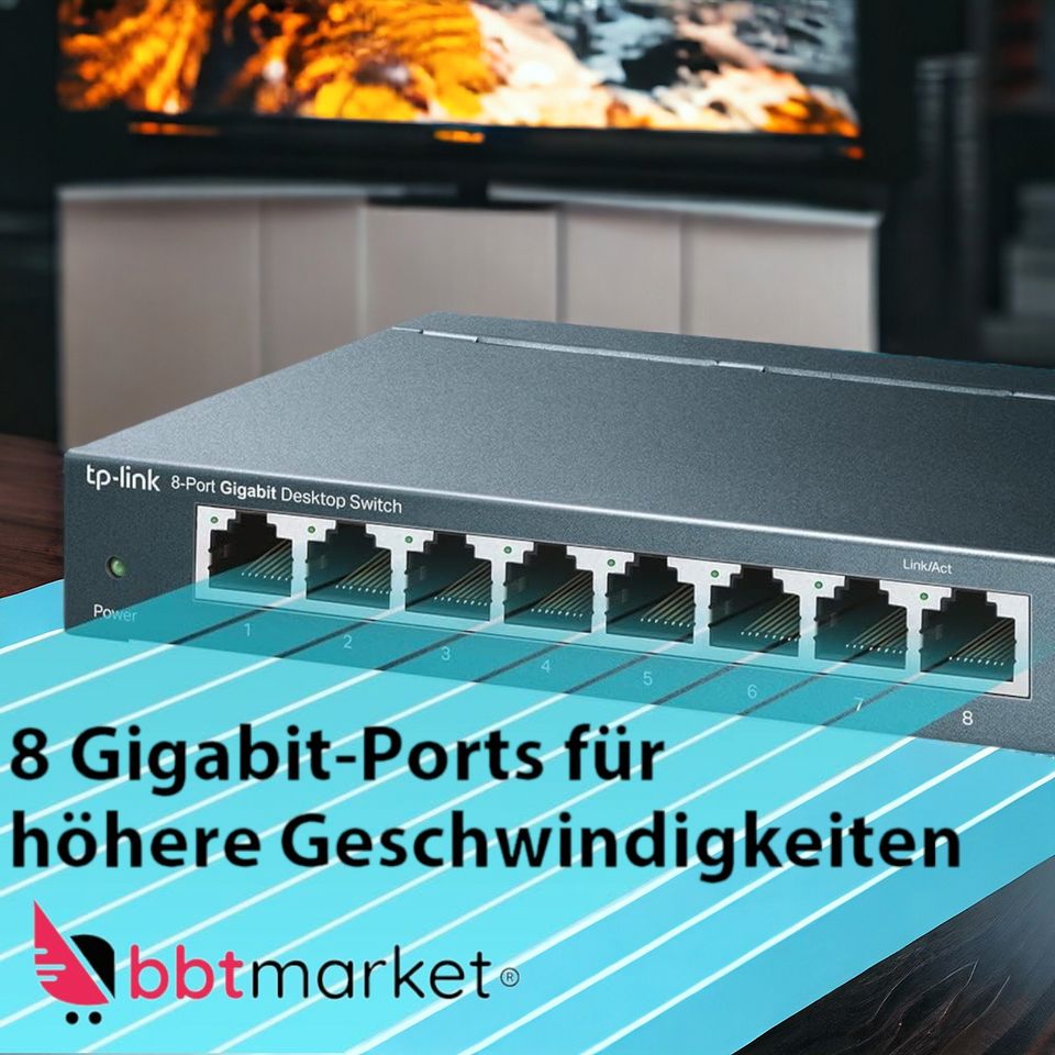 TP Link 8 Port Gigabit Netzwerk Switch in Berlin