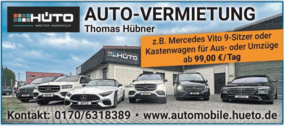 AUTO Mercedes Kleinbus Vito AUTOMATIK 116 Lang 9 Sitze MIETEN in Memmingen