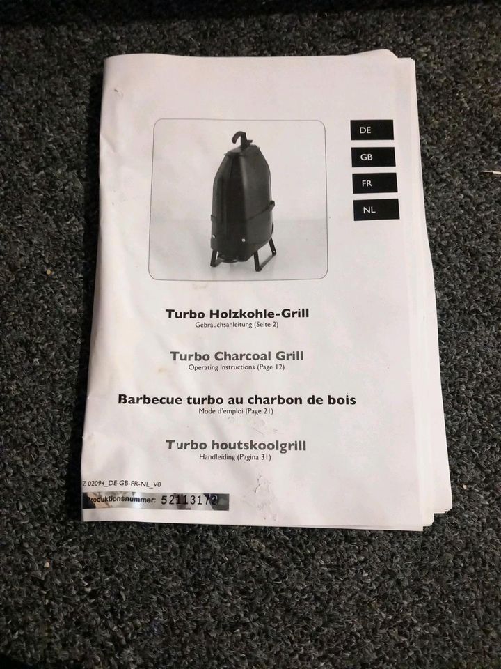 Turbo Holzkohle Grill aus dem TV Shop in Rheine