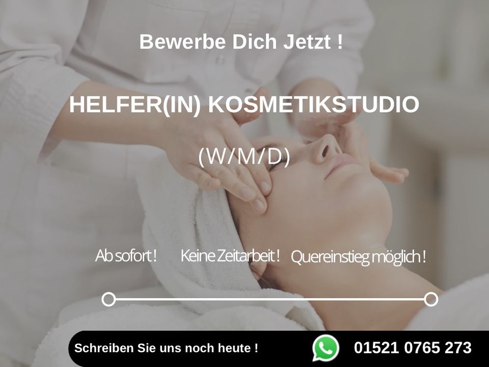 Helfer/in im Kosmetikstudio gesucht (m/w/d) in Berlin