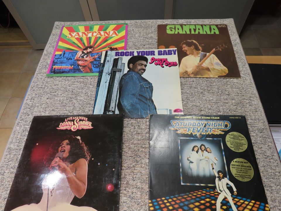 LP Santana Dona Summer BeeGees Georg MyCrae in Braunsbedra