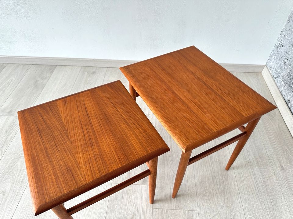 Dänische Teak Satztische/Couchtische Retro MidCentury, 60er in Mülsen