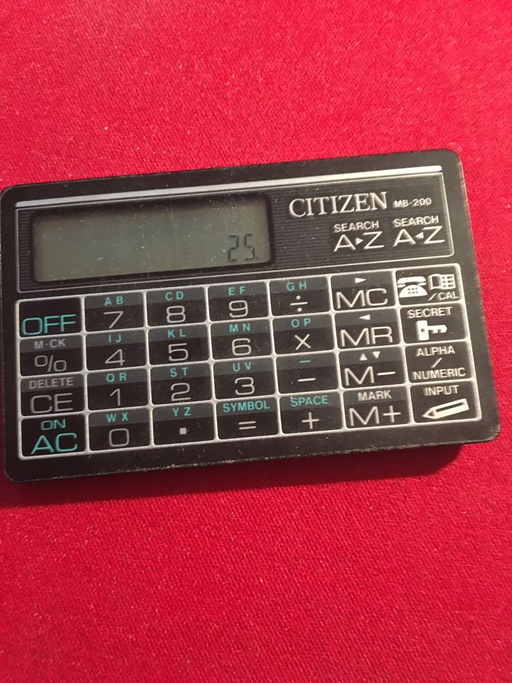 Vintage Calculator Taschenrechner Citizen MB-200 slim in Bayern - Feucht |  eBay Kleinanzeigen ist jetzt Kleinanzeigen