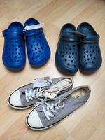 2 x Sommer Clogs 1 x Canvas Sneakers Gr. 41 * neu Nordrhein-Westfalen - Mönchengladbach Vorschau