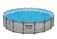 Bestway Stahlrahmenpool Set Power Steel Swim Vista Ø 549x122 Grau Bayern - Würzburg Vorschau