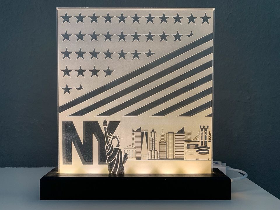 Lampe Dekoration New York DIY Freiheitsstatue in Velbert