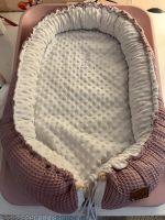 Baby Nestchen Bett waffelmuster rosa weiß flauschig etsy handmade Kreis Pinneberg - Quickborn Vorschau