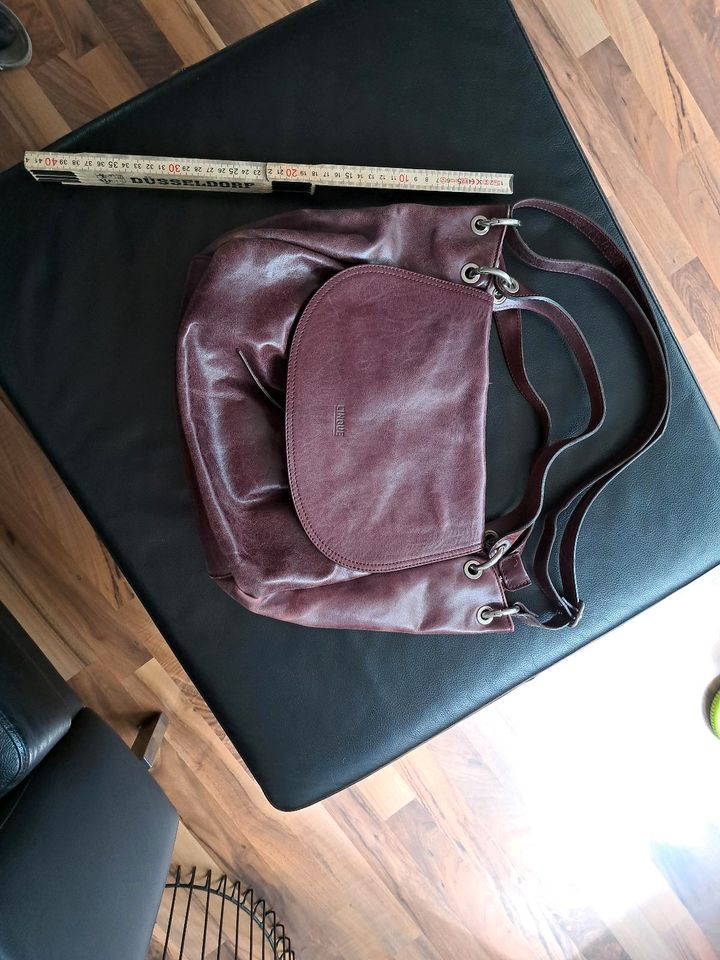 Cinque Lederhandtasche rotbraun vintage in Düsseldorf