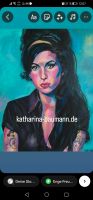 Porträt Amy Winehouse 30x40 cm, selbst gemalt Kreis Pinneberg - Uetersen Vorschau