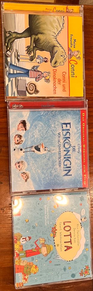 CDs Lotta, Eiskönigin, Conni in Erding