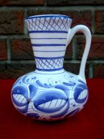 Jawe Keramik Vase blau Henkelvase Blume-Vase Handmalerei handbema Schleswig-Holstein - Flintbek Vorschau