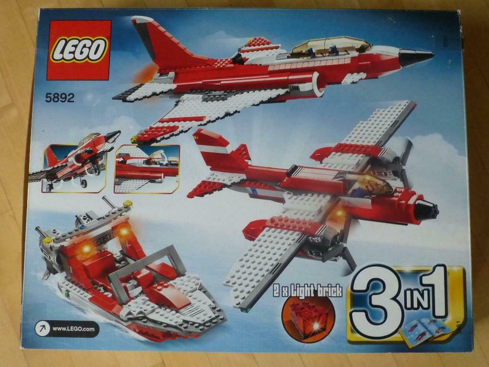 LEGO creator 3in1 5892, Düsen-Jet, Schiff, Propellerflugzeug, in Bodnegg