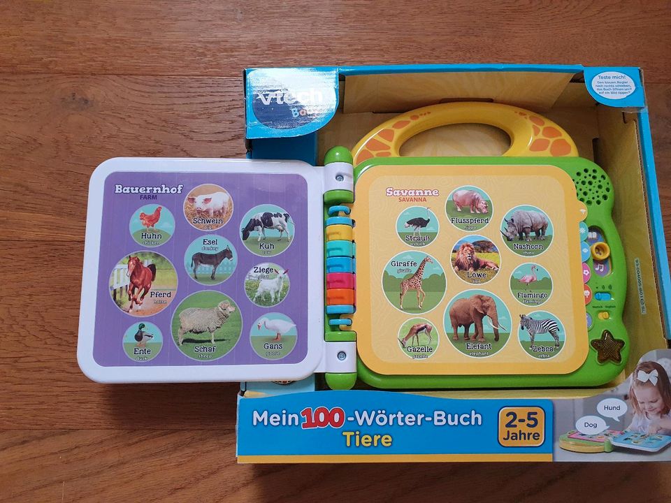 VTECH ⭐️ Sprechendes Buch TIERE Deutsch Englisch Tiergeräusche 2+ in Ganderkesee