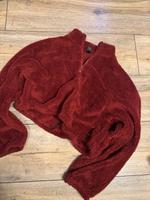 Kuscheliger Pullover / Sweater fleece mit Reißverschluss in rot Bayern - Frensdorf Vorschau