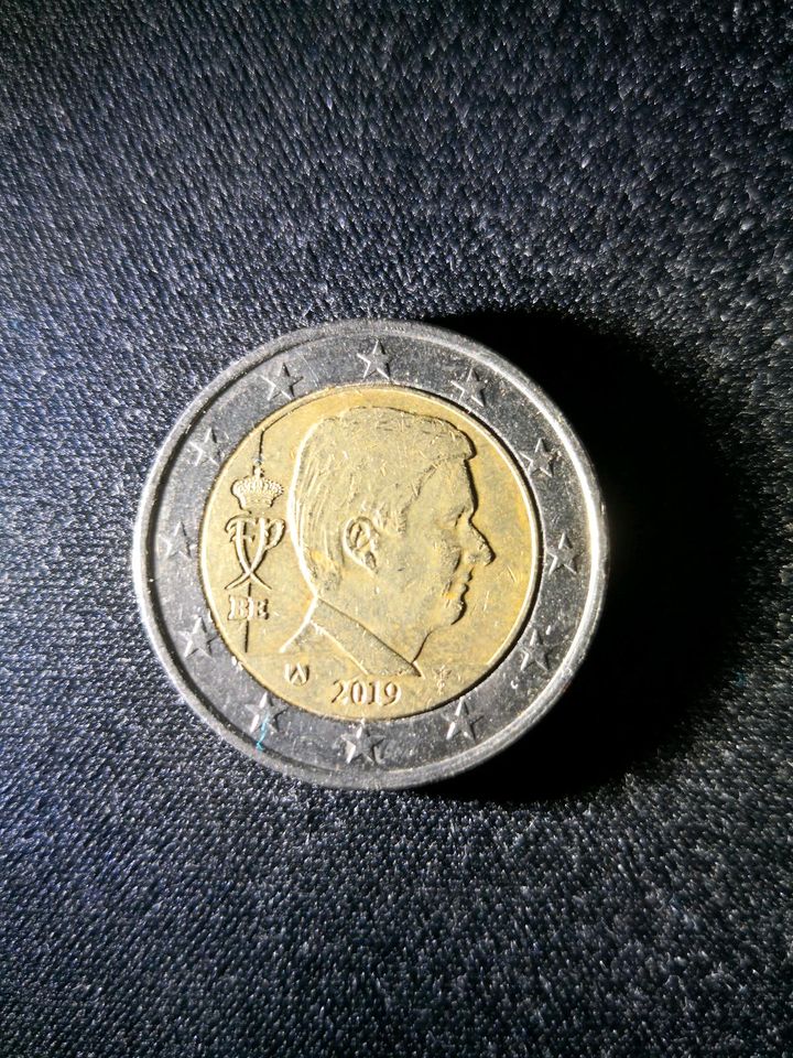 2 Euro Münze Belgien Phillipe 2019 Coin *Fehlprägung* in Weikersheim