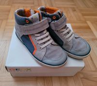 Geox Halbschuh Gr. 27 mit Reißverschluss grau orange blau Hessen - Runkel Vorschau