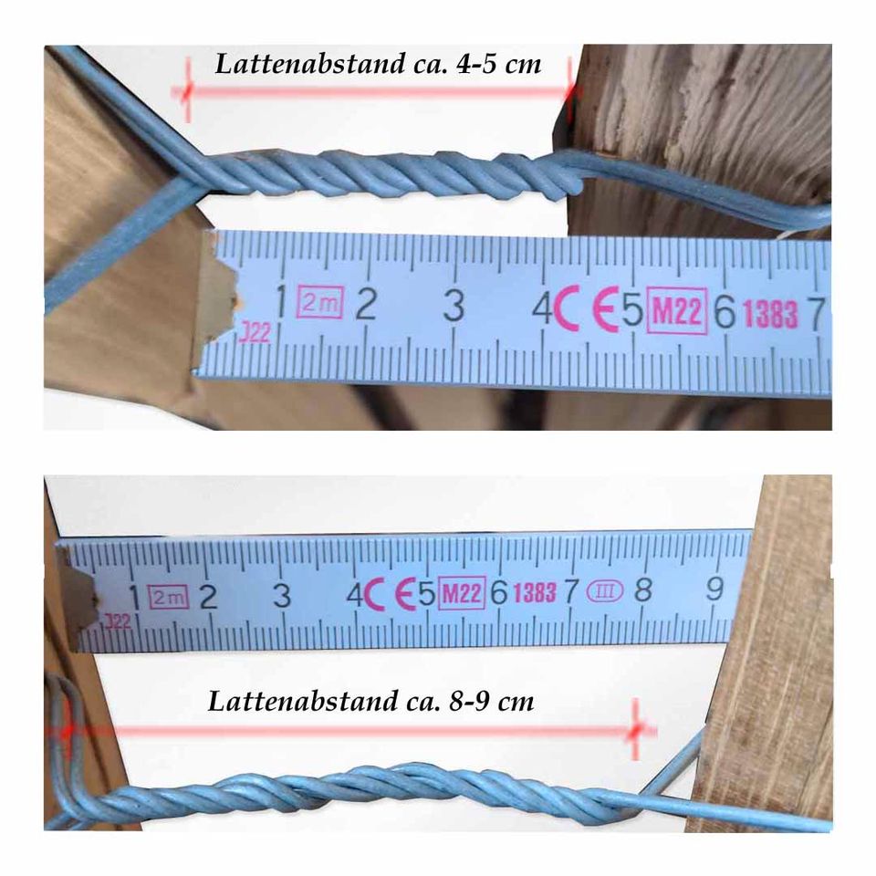 Staketenzaun Kastanienholz 50 cm hoch | Naturzaun in Bad Bocklet