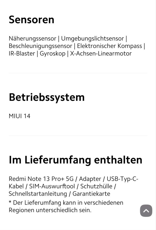 XIAOMI Redmi Note 13 Pro+ 5G 512 GB Midnight Black Dual SIM in Ostfildern