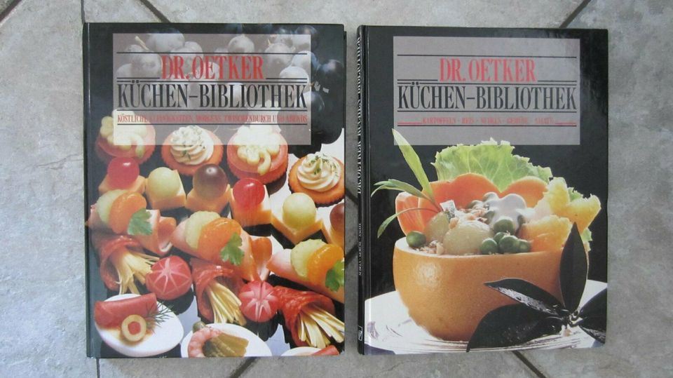 2 x Kochbuch - Dr. Oetker - Küchen-Bibliothek - NEUWERTIG in Rhede