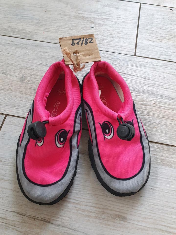 3 Paar Badeschuhe/Schwimmschuhe*pink*Motiv *28/29 30/31 32/33 in Kiel