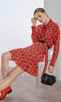 ✨ Moderner Designer Rock Marc Cain rot schwarz weiß skunk N2 ❣️ Berlin - Steglitz Vorschau