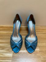 Ann Taylor High Heel Pumps, Satin/Leder, Türkis/Blau Gr. 37, NEU Dresden - Dresdner Heide Vorschau