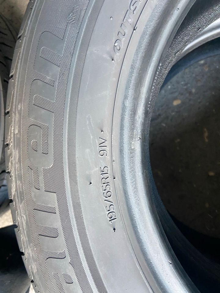 2x Sommerreifen 195/65R15 91V 7 mm Profile in Gladbeck