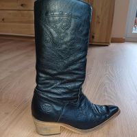 Westernstiefel Cowboystiefel Boots schwarz Leder Gr. 38 Bayern - Schmidmühlen Vorschau