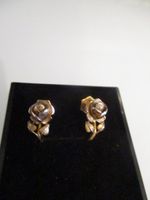 Vintage Gold Ohrringe/ Stecker als Rose gearbeitet Gold333 Bayern - Memmelsdorf Vorschau