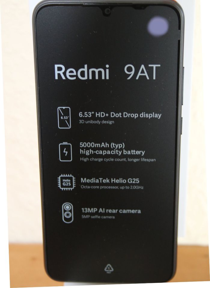 Handy Redmi 9 AT nagelneu, unbenutzt schwarz in Potsdam