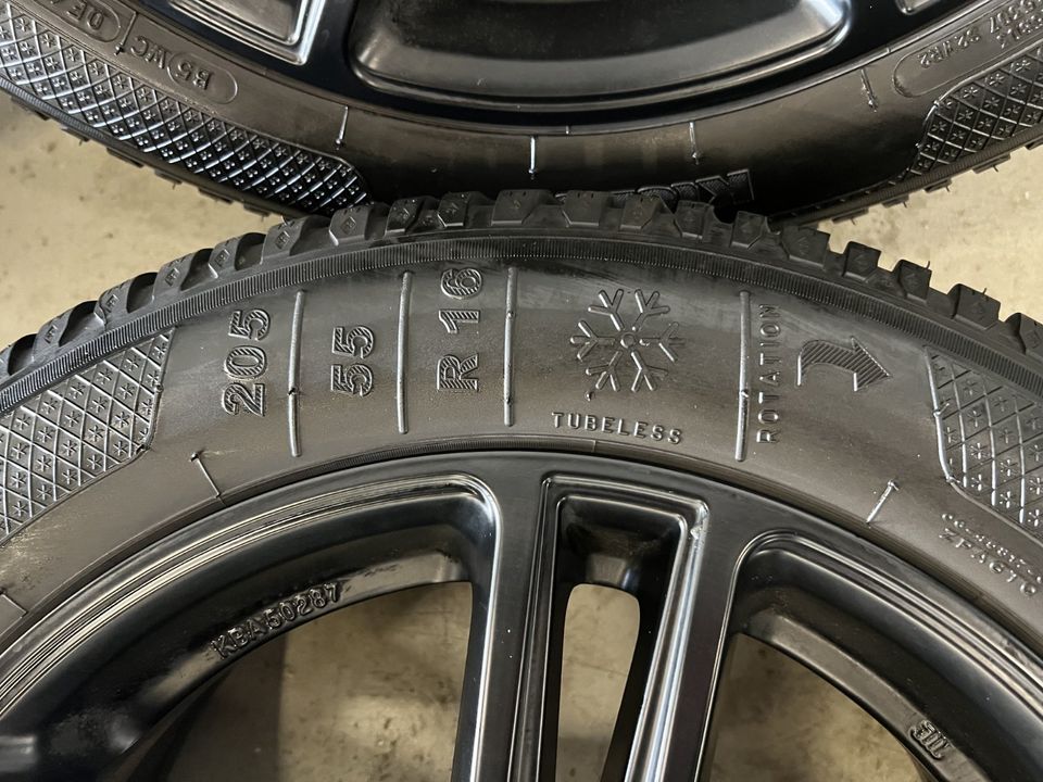 16 Zoll Winterräder Alufelgen auf Winterreifen 205/55 R16 91H M+S in Eitorf