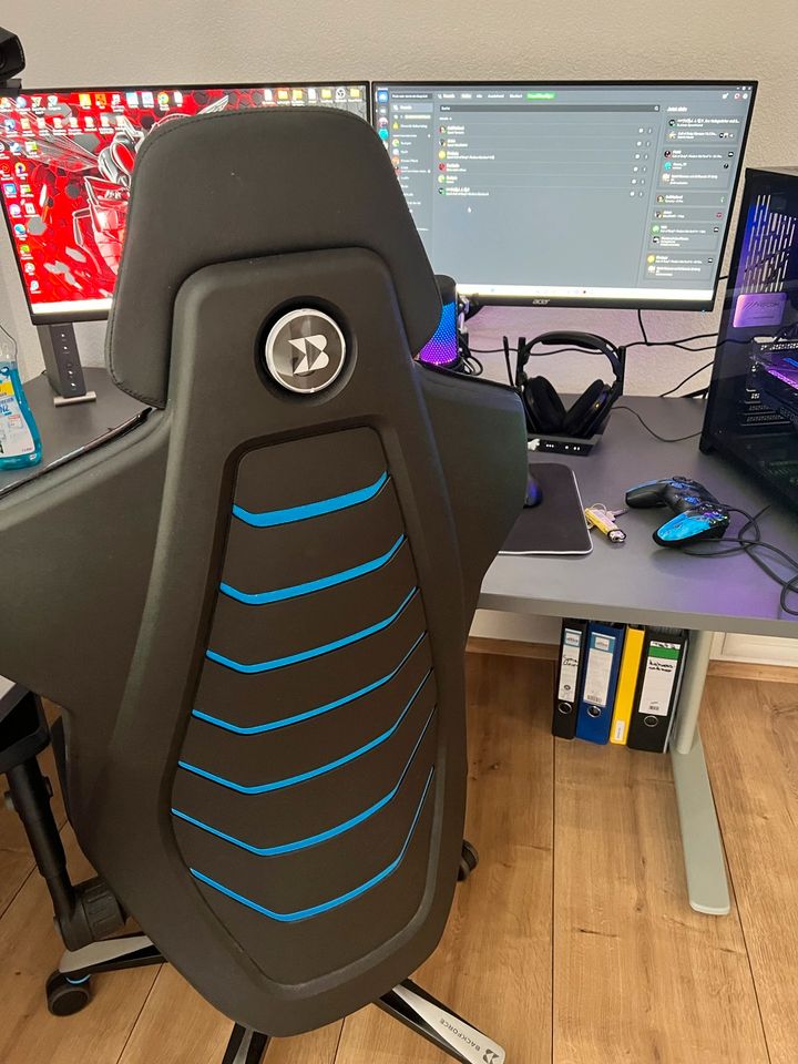 Backforce hochwertiger gaming Stuhl BF 100-Blue in Reutlingen