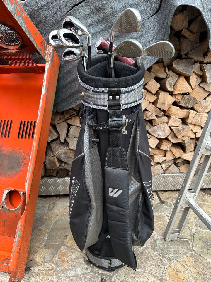 Mizuno Golfset, Golfschläger Schläger Set Trolley Tasche Wagen in München