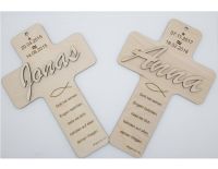 Personalisiertes Taufkreuz mit Taufspruch Taufgeschenk Holzkreuz Bayern - Schwandorf Vorschau