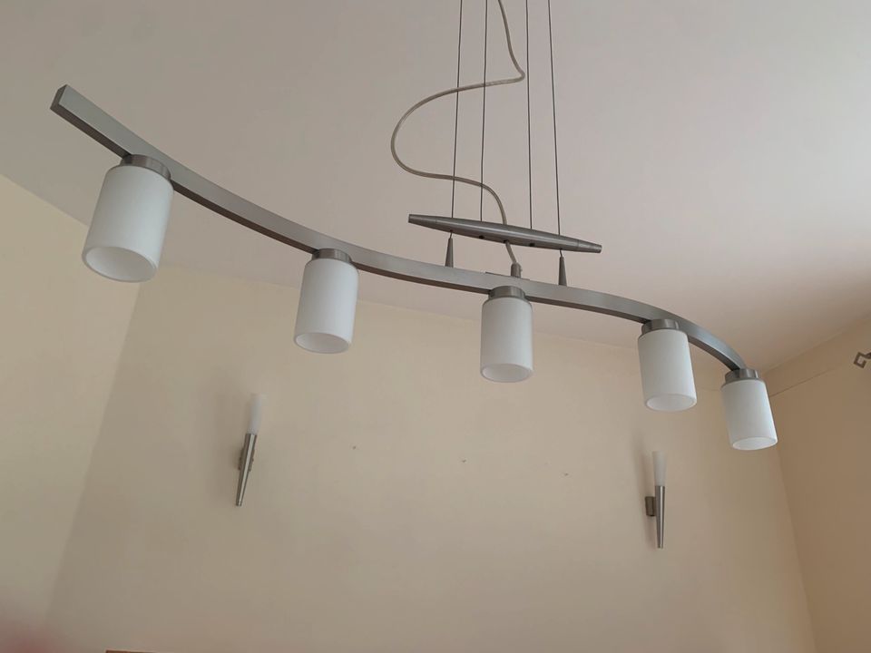 3- teiliges Lampenset: 2 Wandlampen + Hängelampe in Lügde