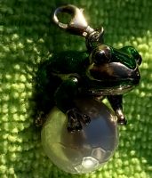 Thomas Sabo grüner Frosch auf Perle Anhänger Sterling Silber Dresden - Weixdorf Vorschau