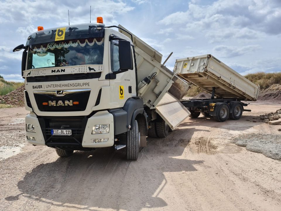 LKW 3-Achser Hängerzug im Baustellen- u. Schüttguttransport in Walschleben