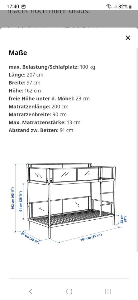 Vitval Etagenbett Ikea - Neu, noch original verpackt in Bischoffen