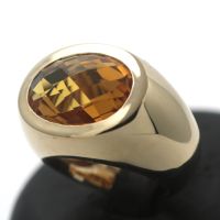 Citrin Ring 585 Gold 14 Kt  Gelbgold Edelstein Damen Goldring Innenstadt - Köln Altstadt Vorschau