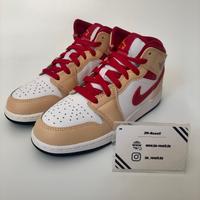 Jordan 1 Mid Light Curry Cardinal Onyx (GS) • 38,5 | Händler ✅ Berlin - Karlshorst Vorschau
