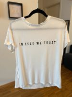Mango Damen Shirt in Tees we trust weiß Sommer boho Blogger S Bayern - Gröbenzell Vorschau