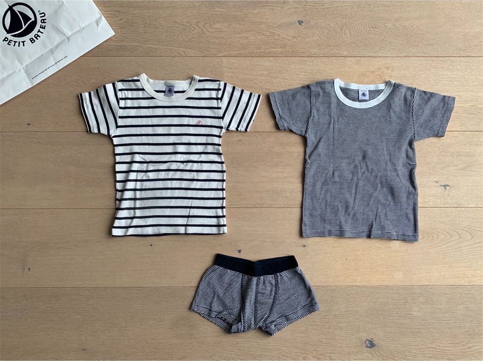 TOP//PETIT BATEAU❤️2 Unterhemden und 1 Boxer-Shorts Gr. 110cm in Berlin