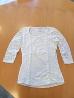 Shirt weiß 3/4 Arm mit Spitze Bayern - Pöttmes Vorschau