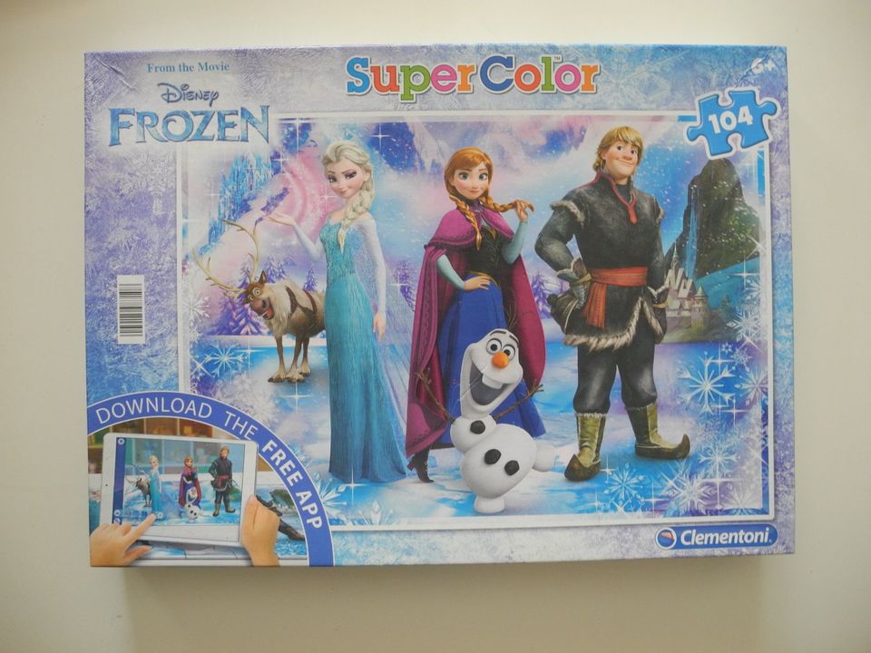 Clementoni Supercolor Puzzle Eiskönigin Frozen 104 Teile in Halle