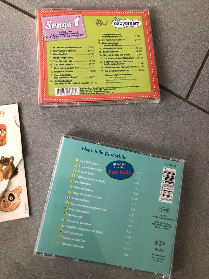 6 CDs mit Kinderliedern, Musik für Babies in Schwandorf
